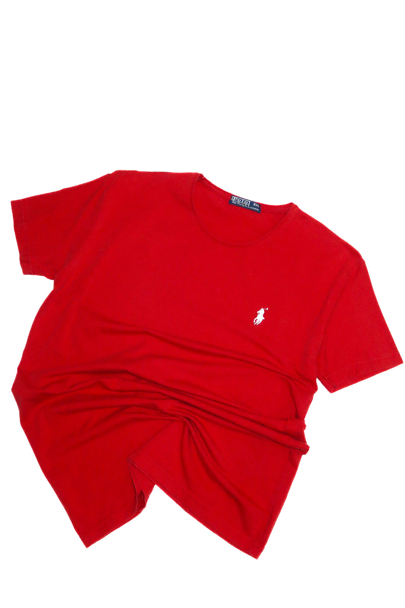 2000’s polo ralph lauren embroidered logo t-shirt red.