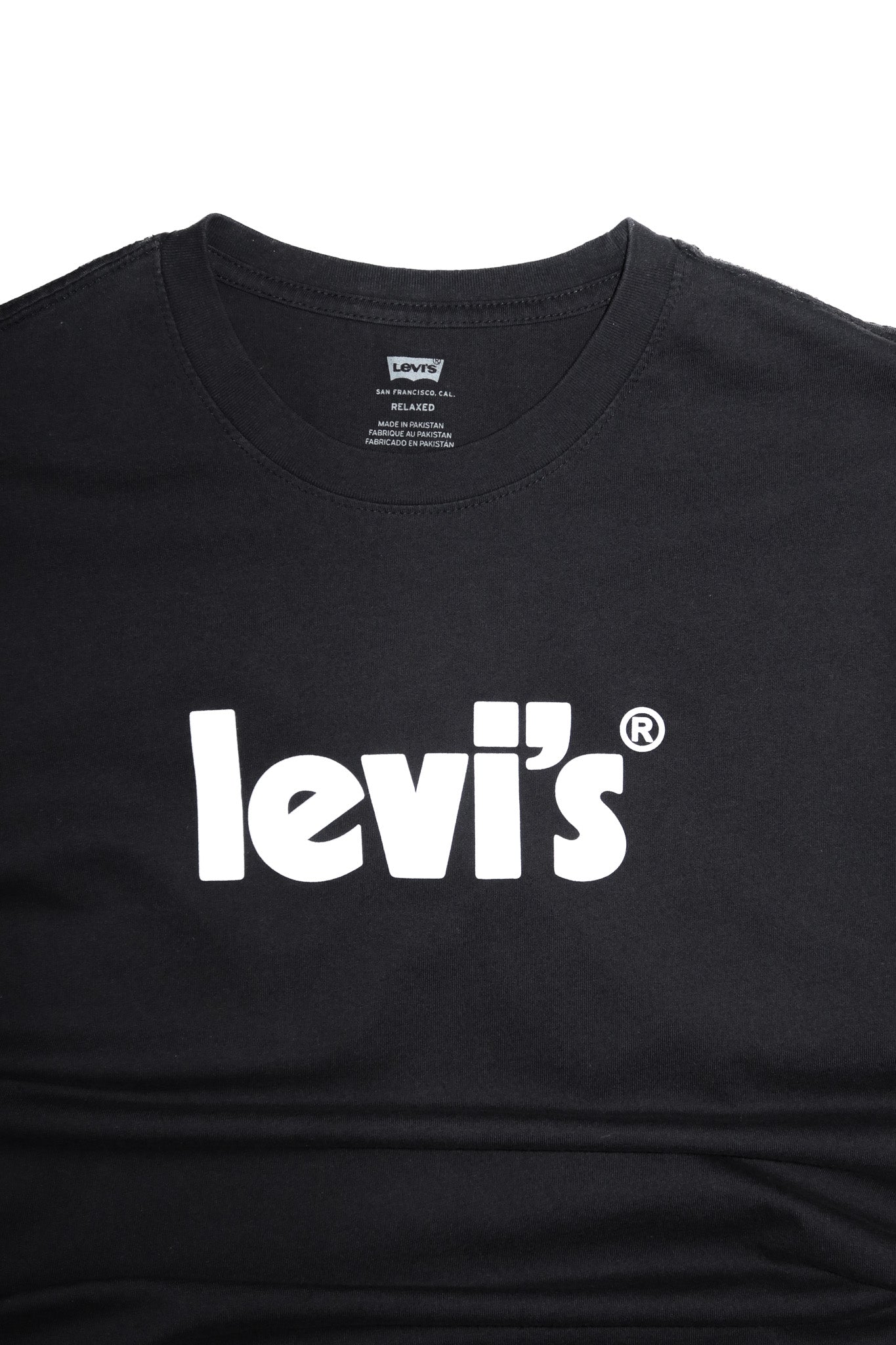 2000’s levi’s relaxed logo t-shirt black.