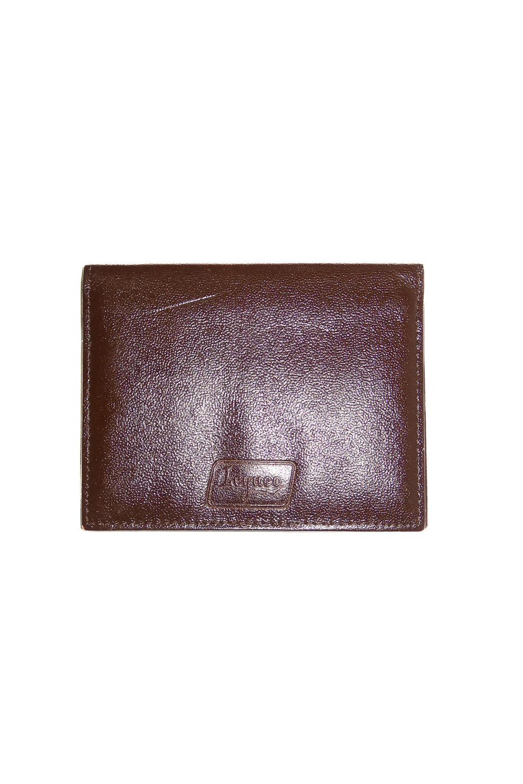 1990’s legueo leather card holder brown.