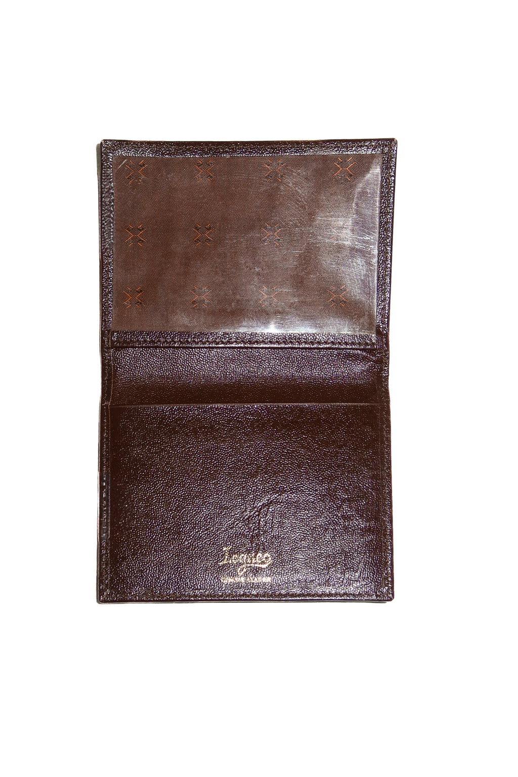 1990’s legueo leather card holder brown.