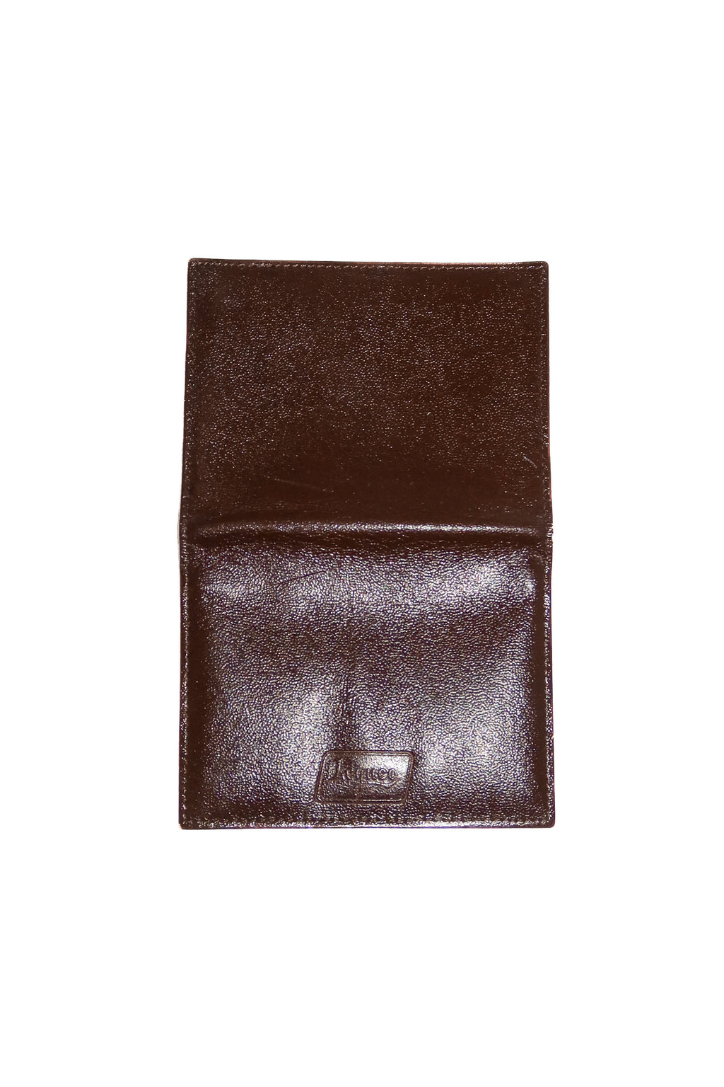 1990’s legueo leather card holder brown.