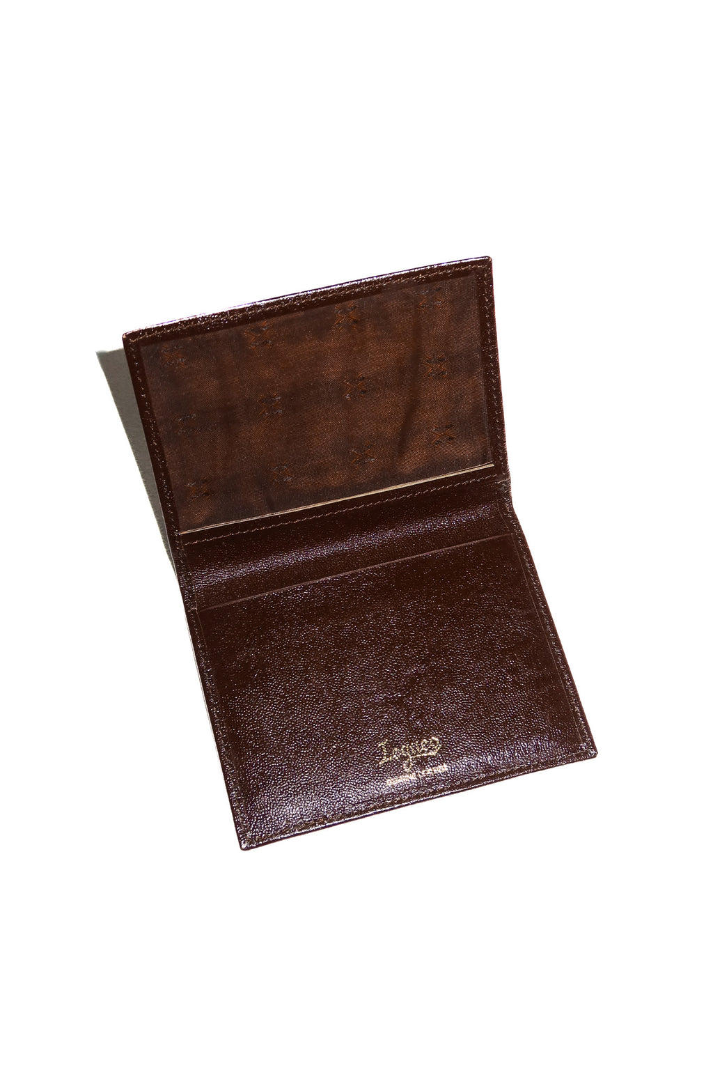 1990’s legueo leather card holder brown.
