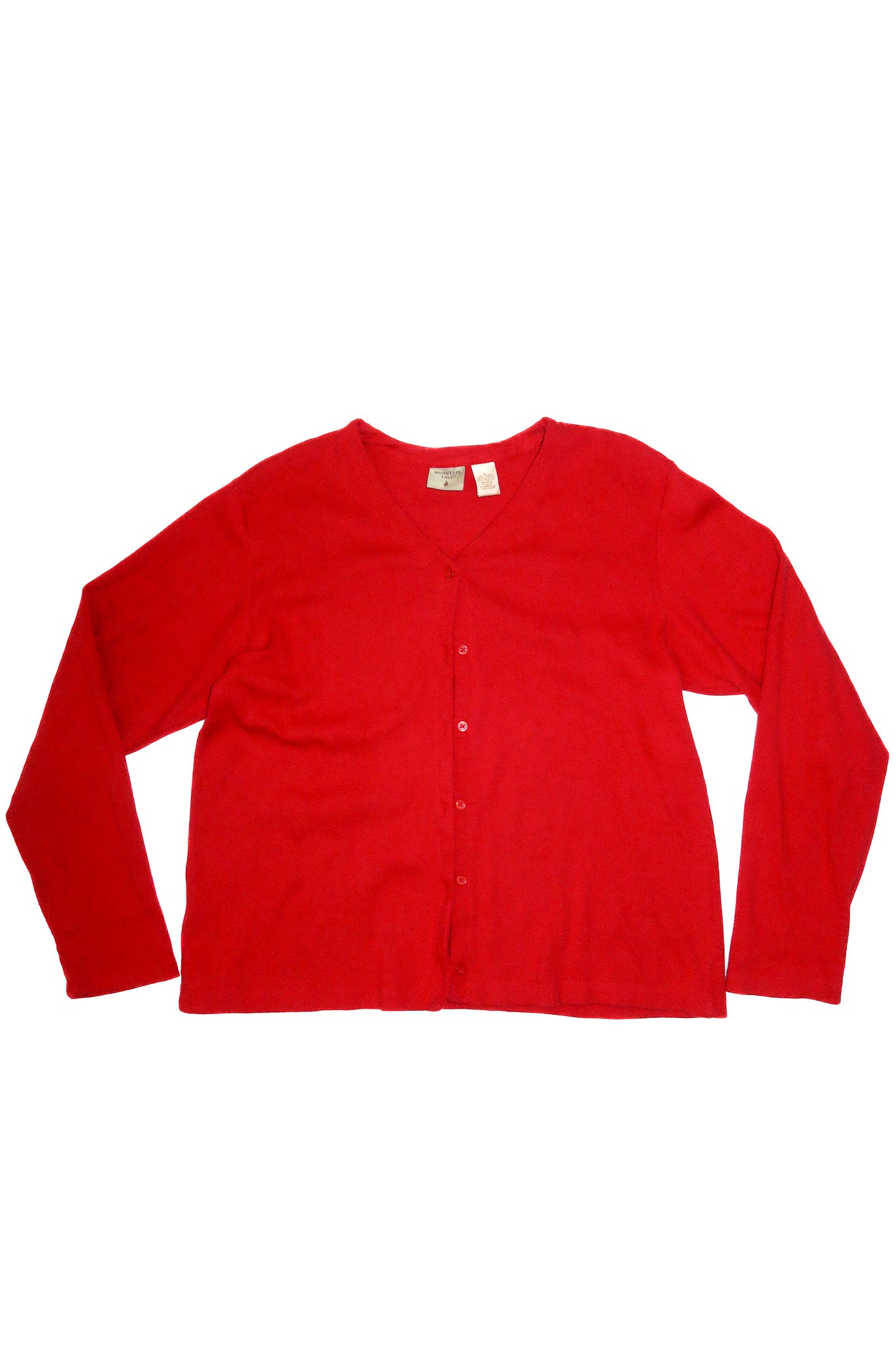 2000’s mountain lake ribbed cardigan red.