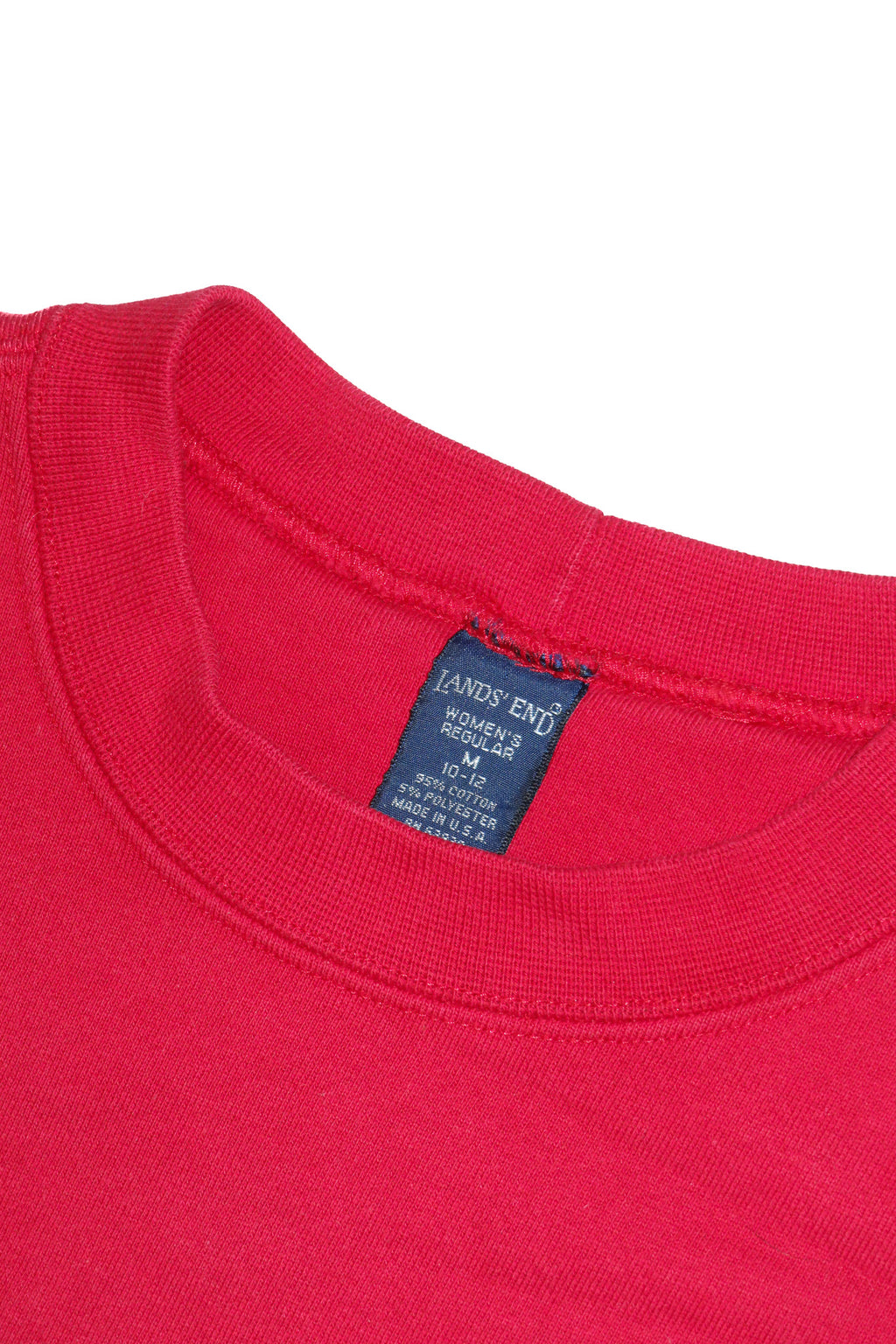 1990’s lands’ end crewneck sweatshirt red.