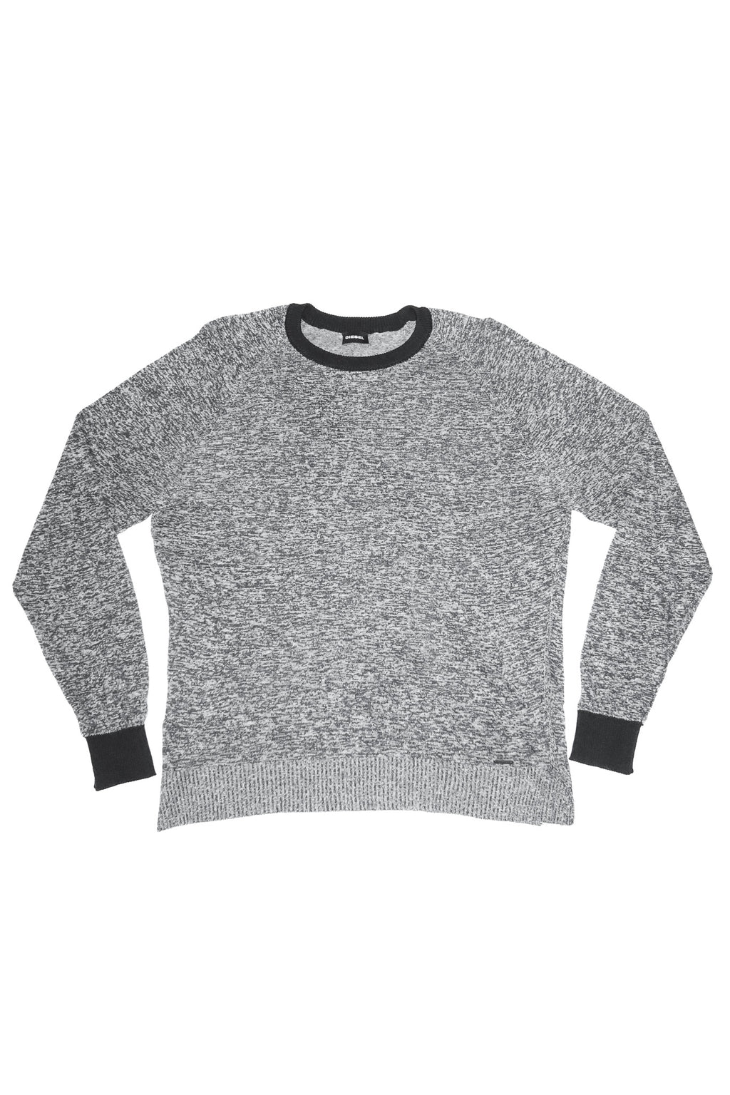 2000’s diesel marled knit sweater grey.