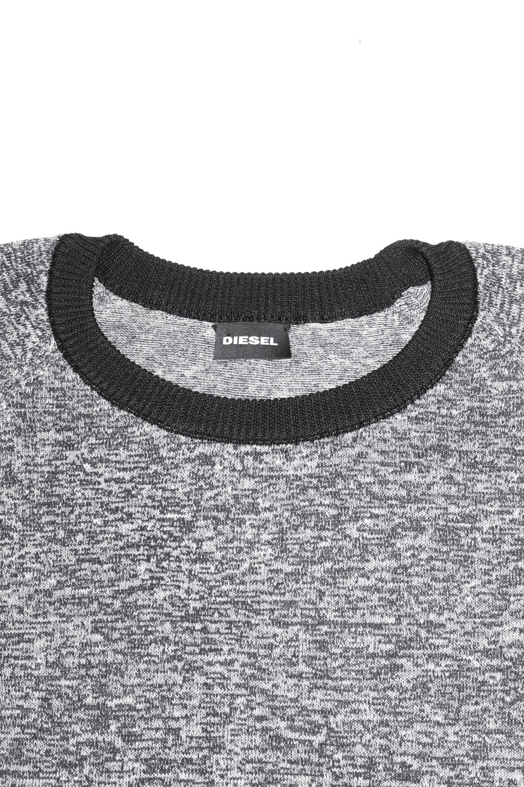 2000’s diesel marled knit sweater grey.
