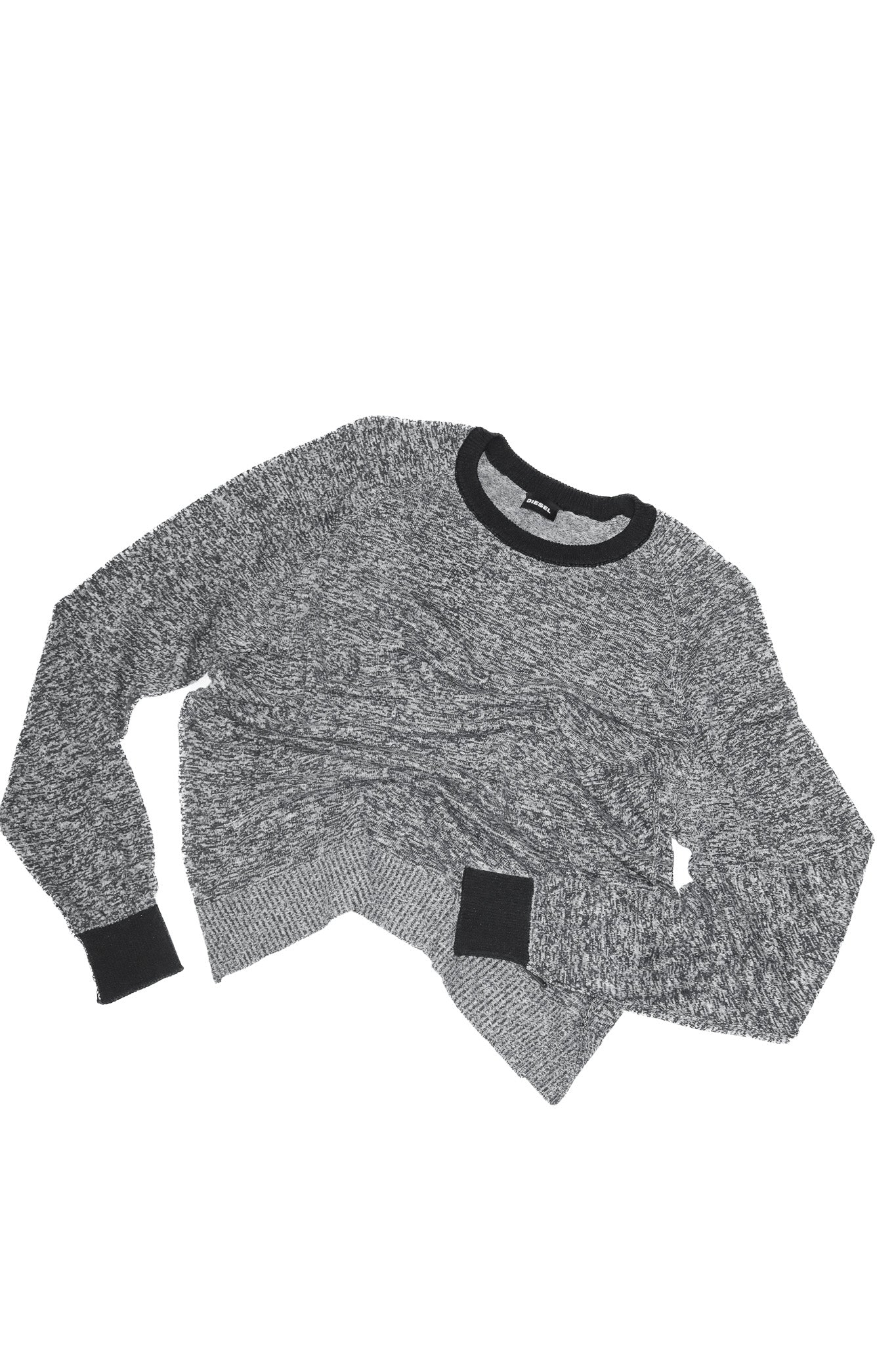 2000’s diesel marled knit sweater grey.