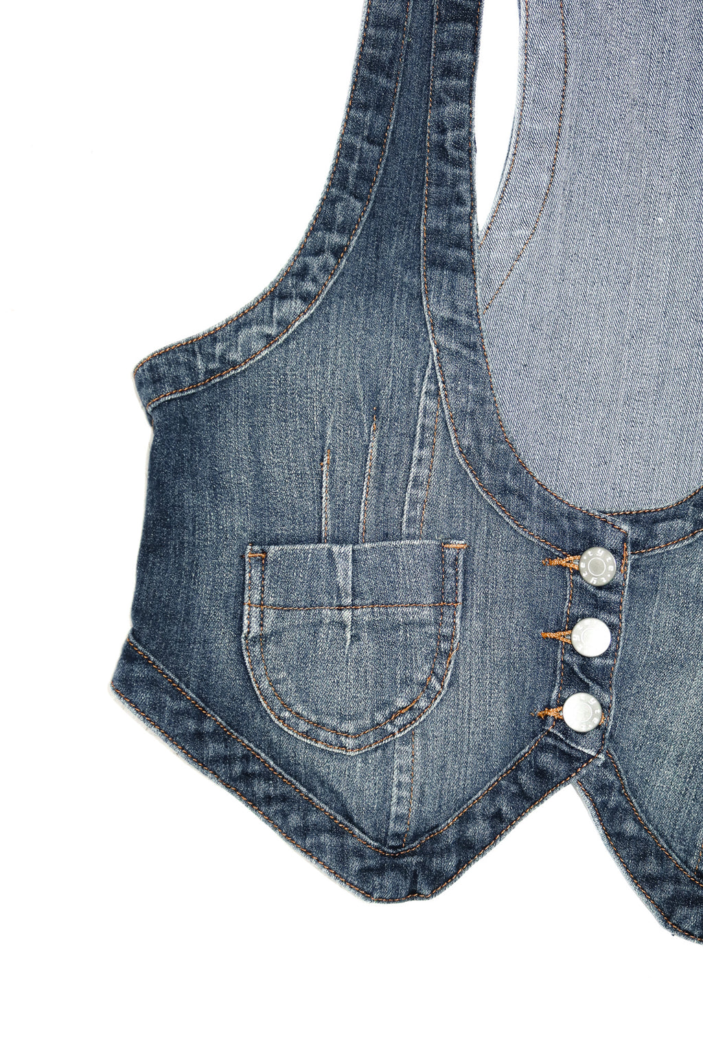 tyte jeanswear denim vest blue.