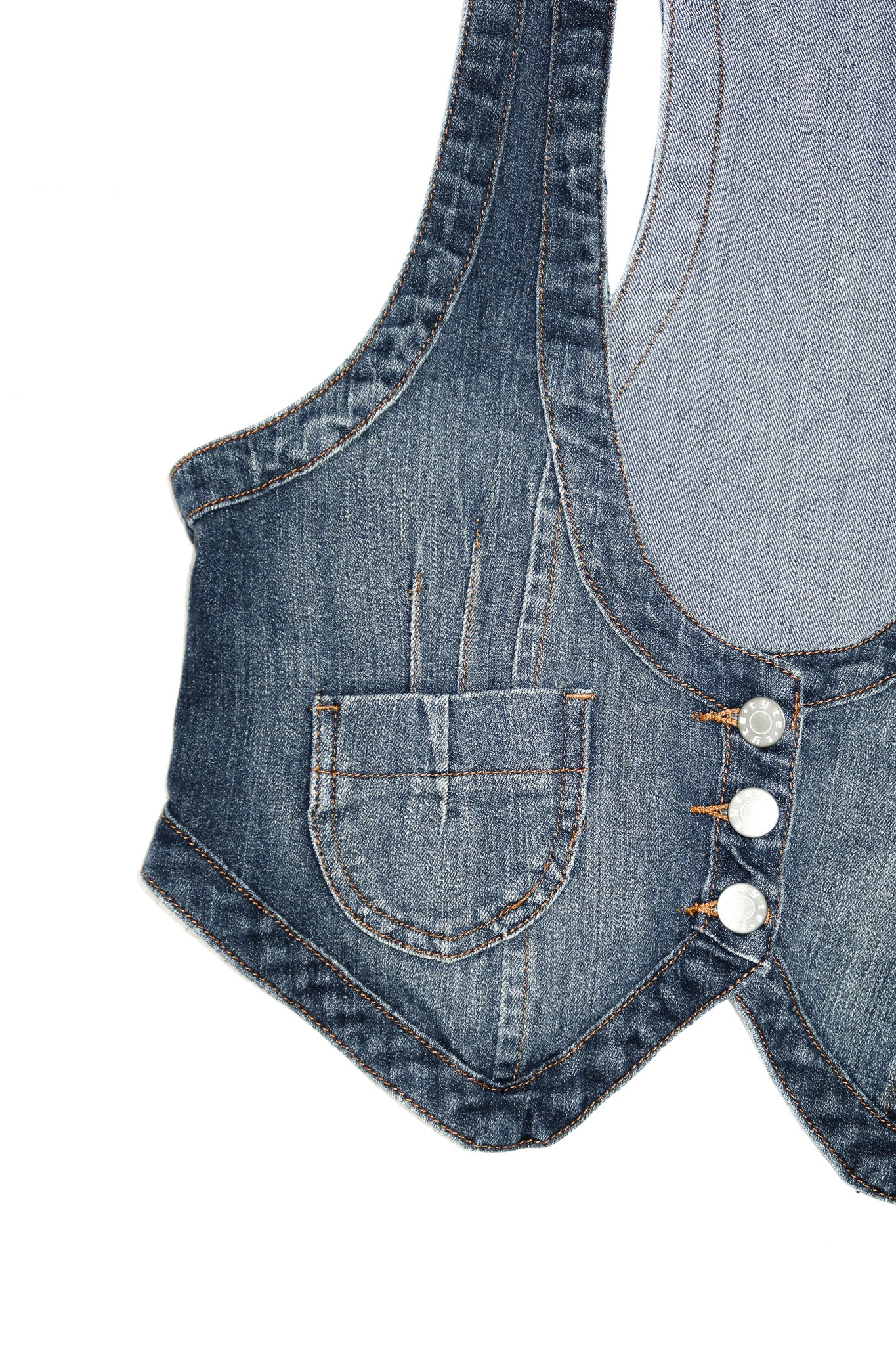 tyte jeanswear denim vest blue.