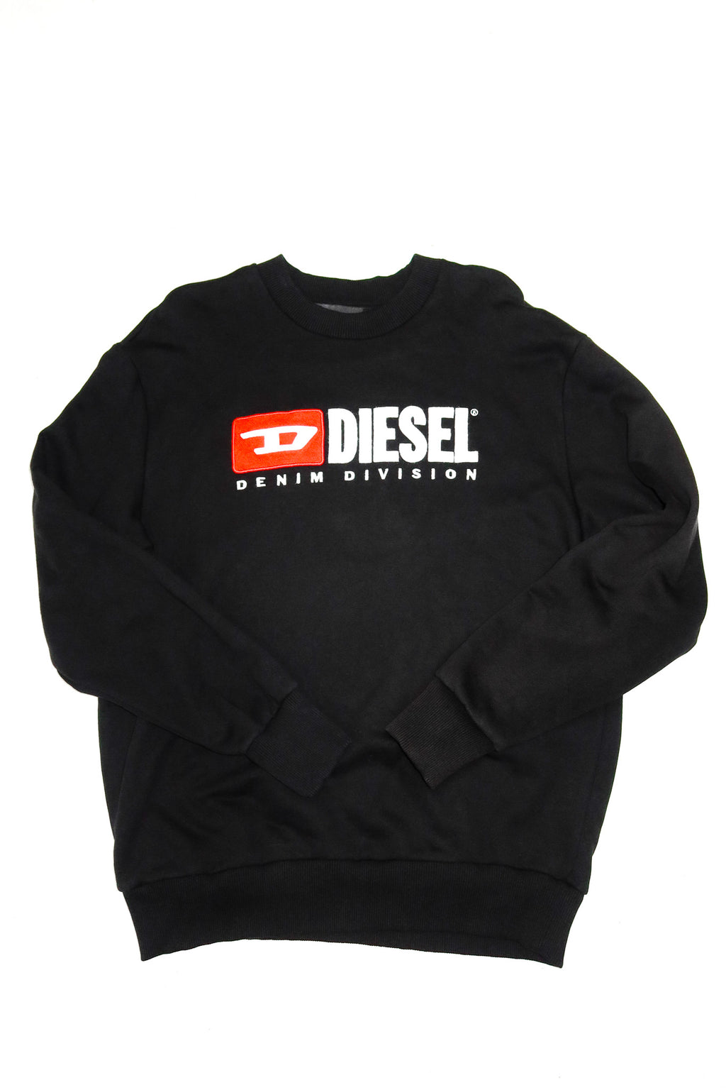 diesel logo-appliqué sweatshirt black.