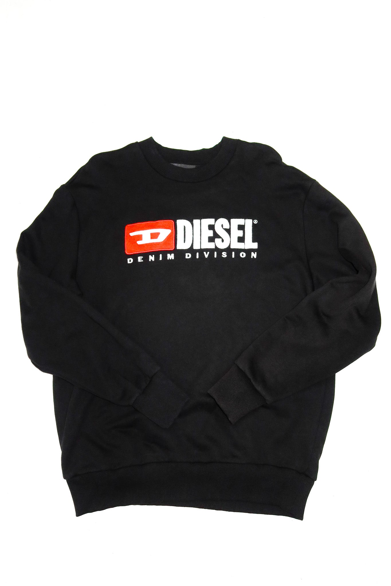 diesel logo-appliqué sweatshirt black.