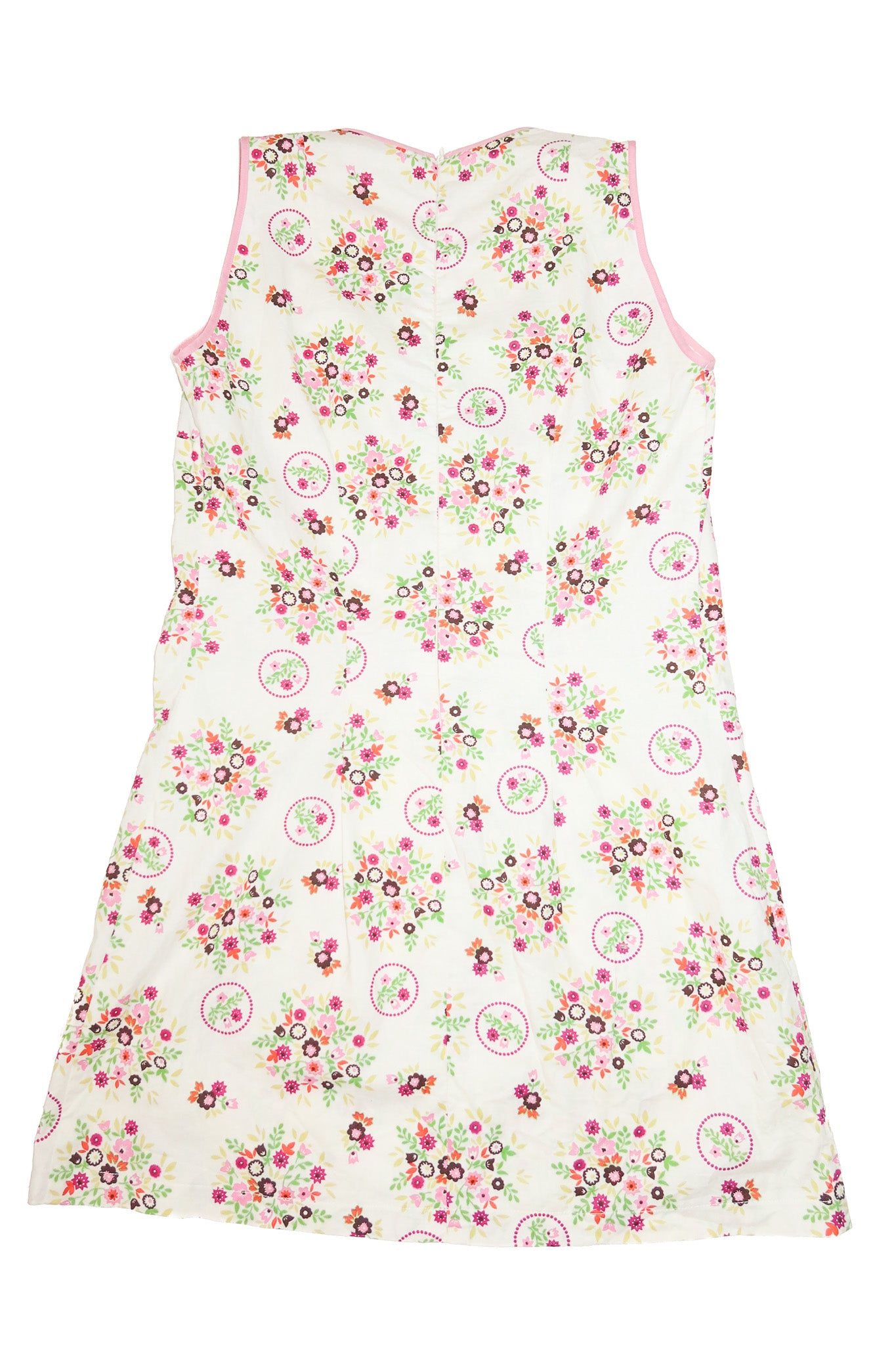1960’s handmade floral shift dress cream.