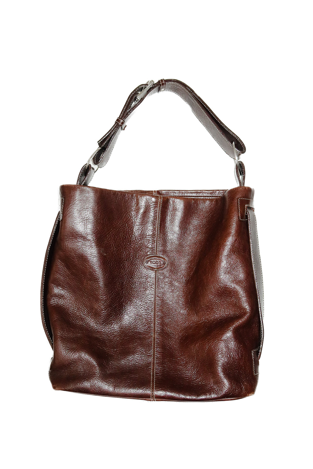 tod's leather hobo bag brown.
