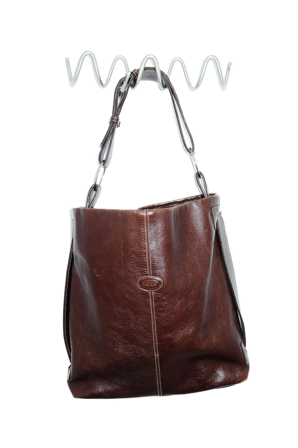 tod's leather hobo bag brown.
