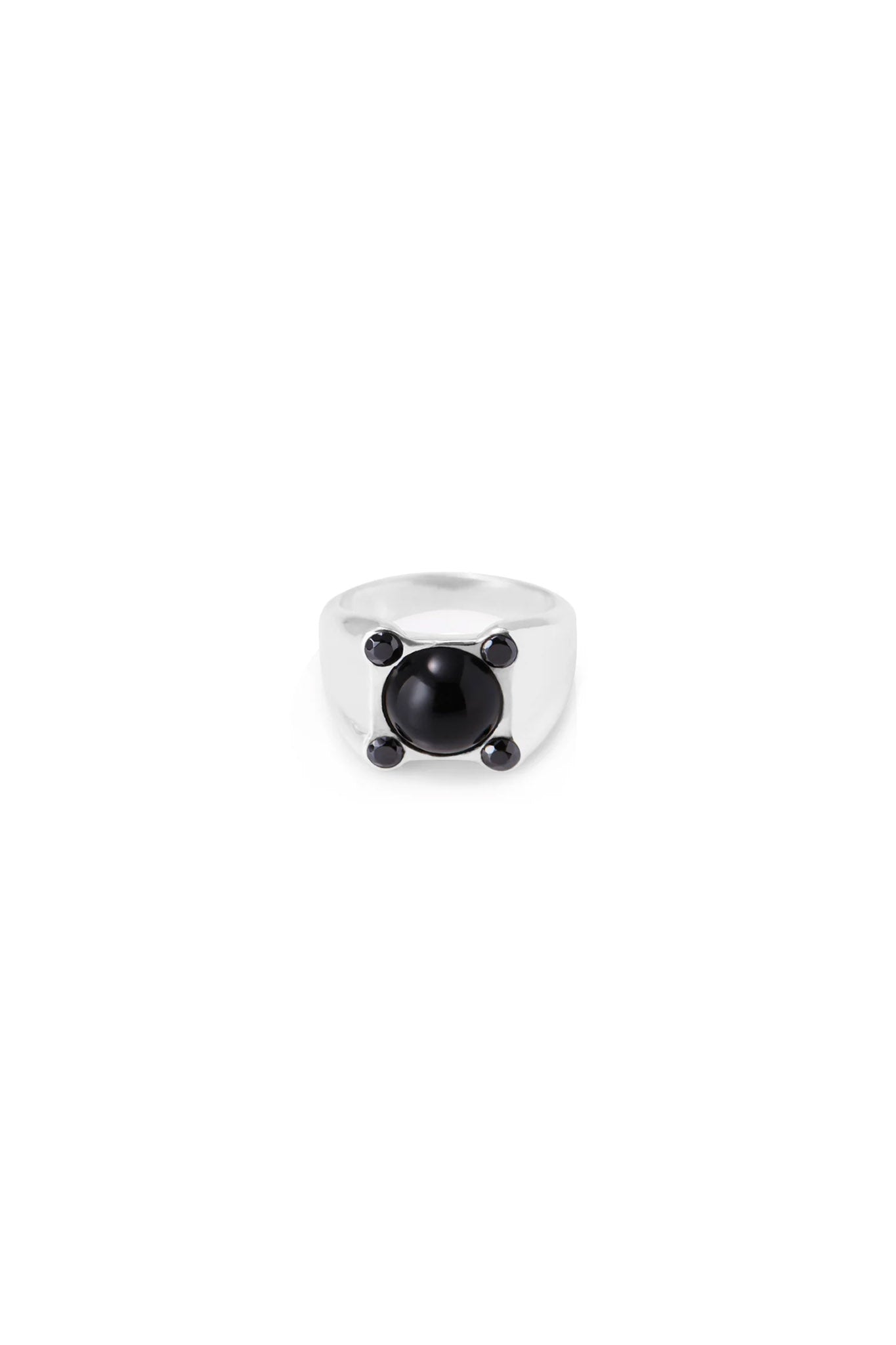 onyx signet ring silver.