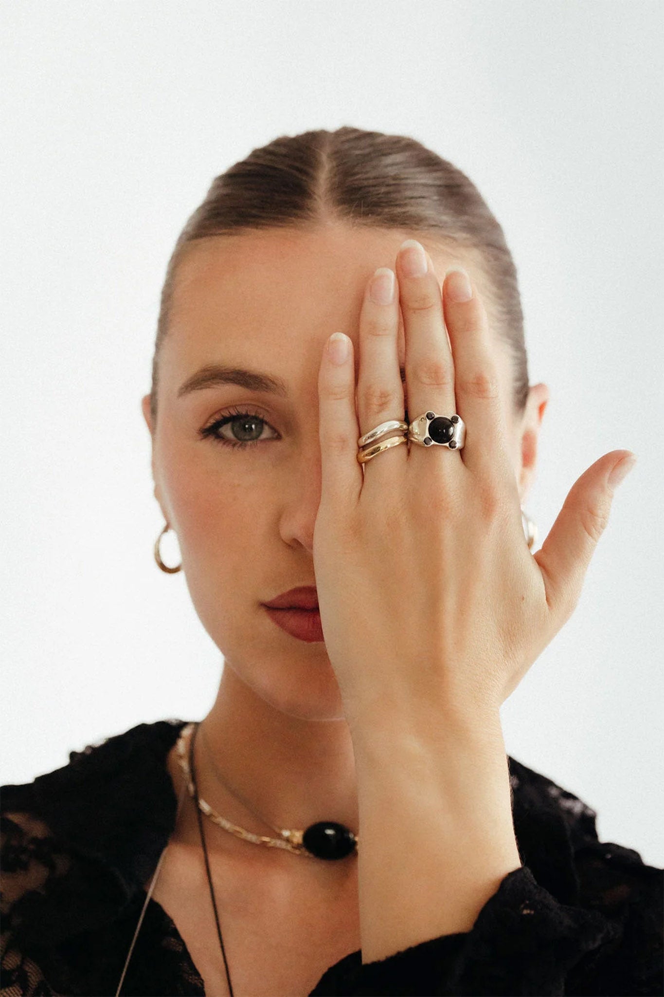 onyx signet ring silver.