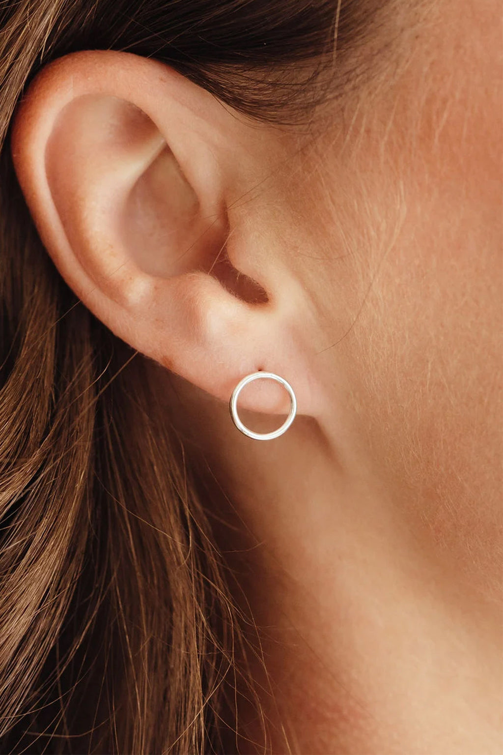 circle studs.