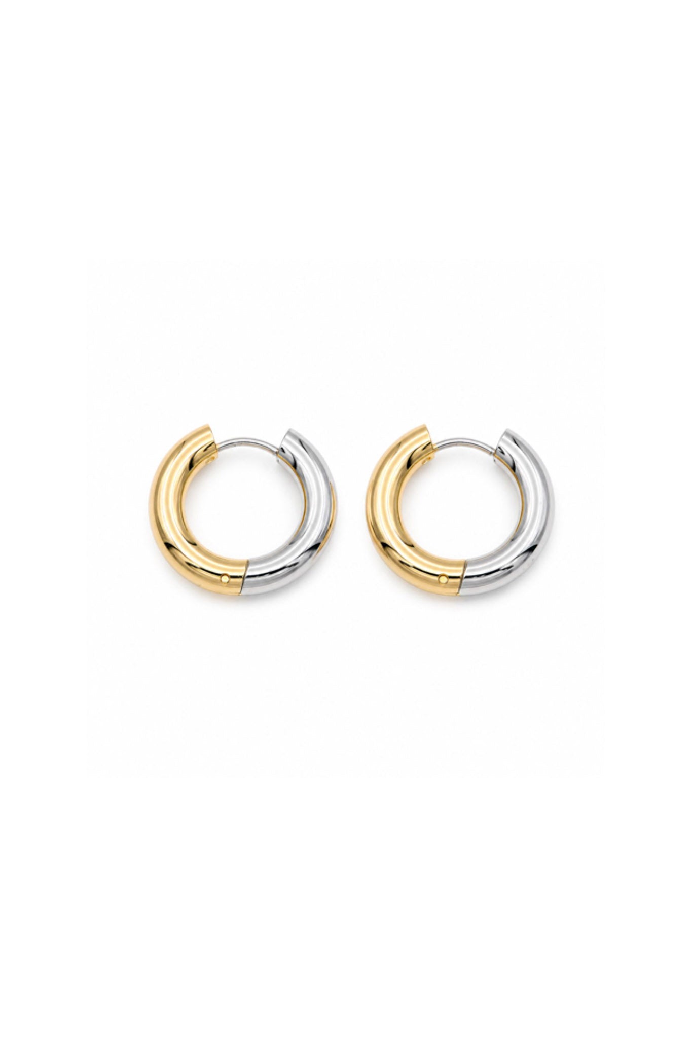 dual hoops gold/silver.