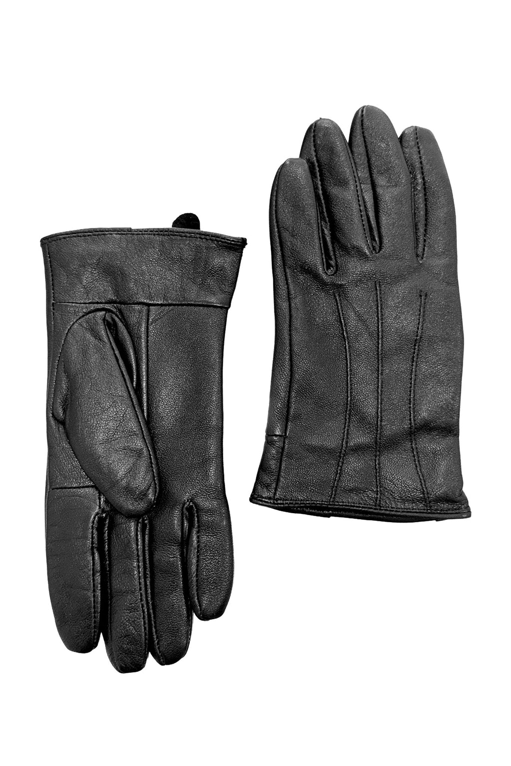 2000’s leather gloves black.