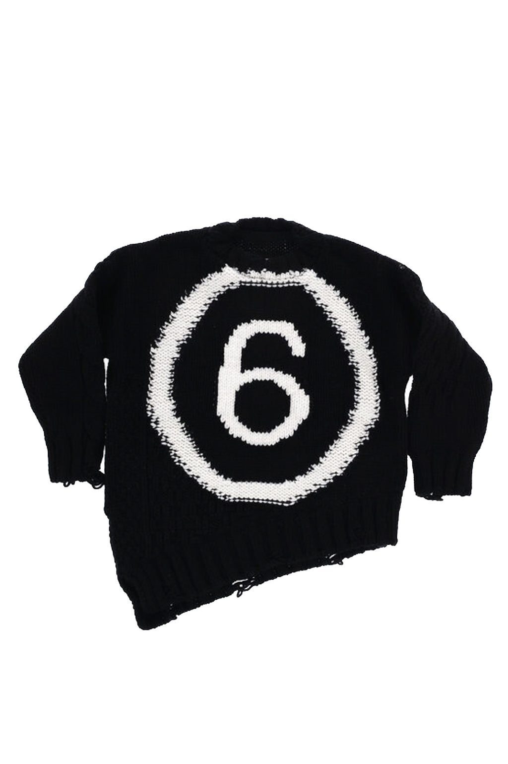MM6 maison margiela wool blend jumper black.
