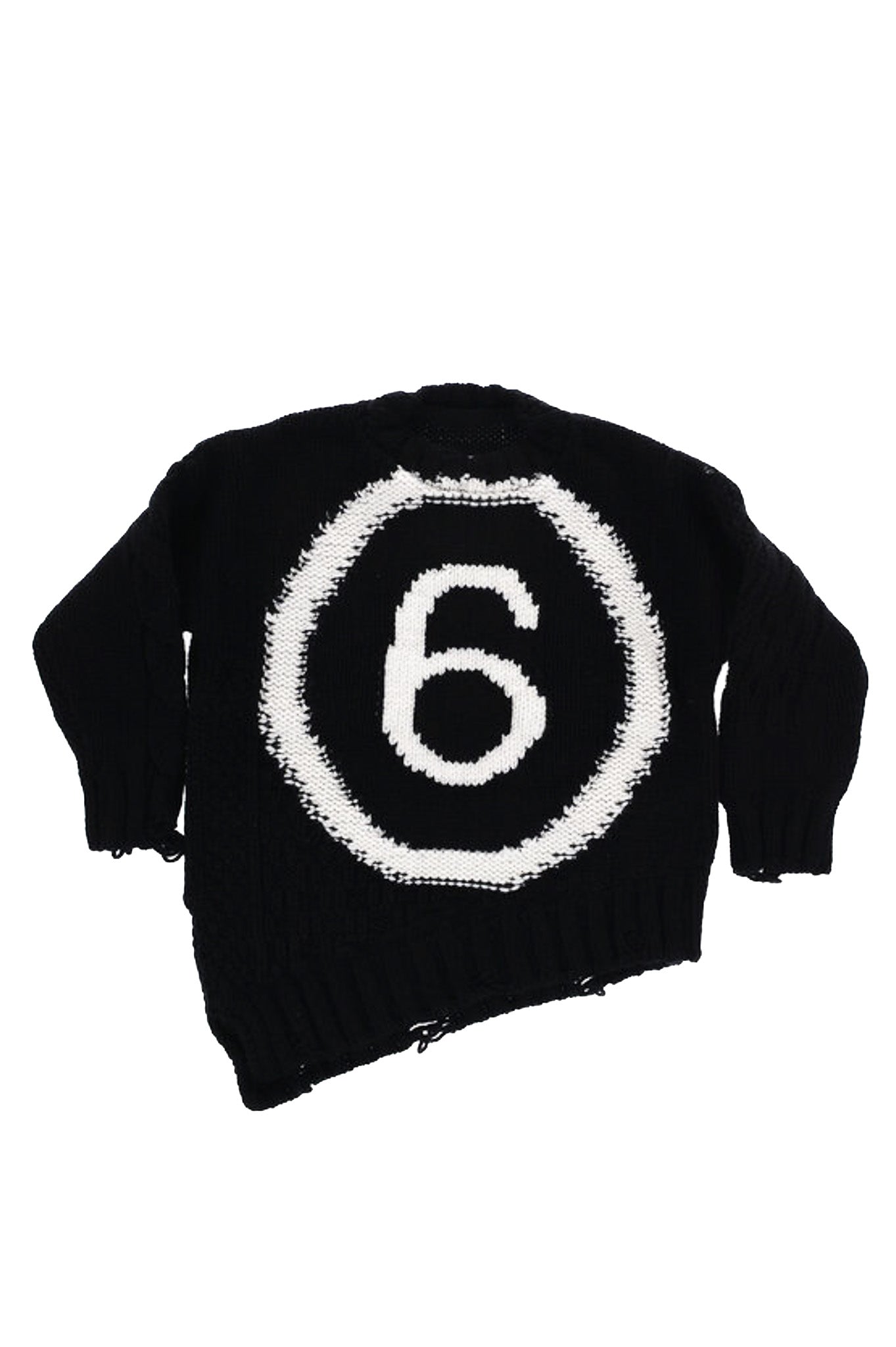 MM6 maison margiela wool blend jumper black.