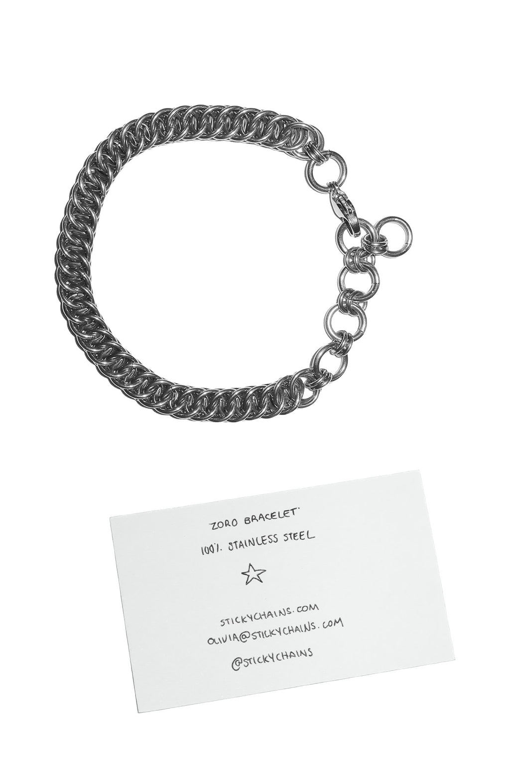 stickychains zoro bracelet silver.
